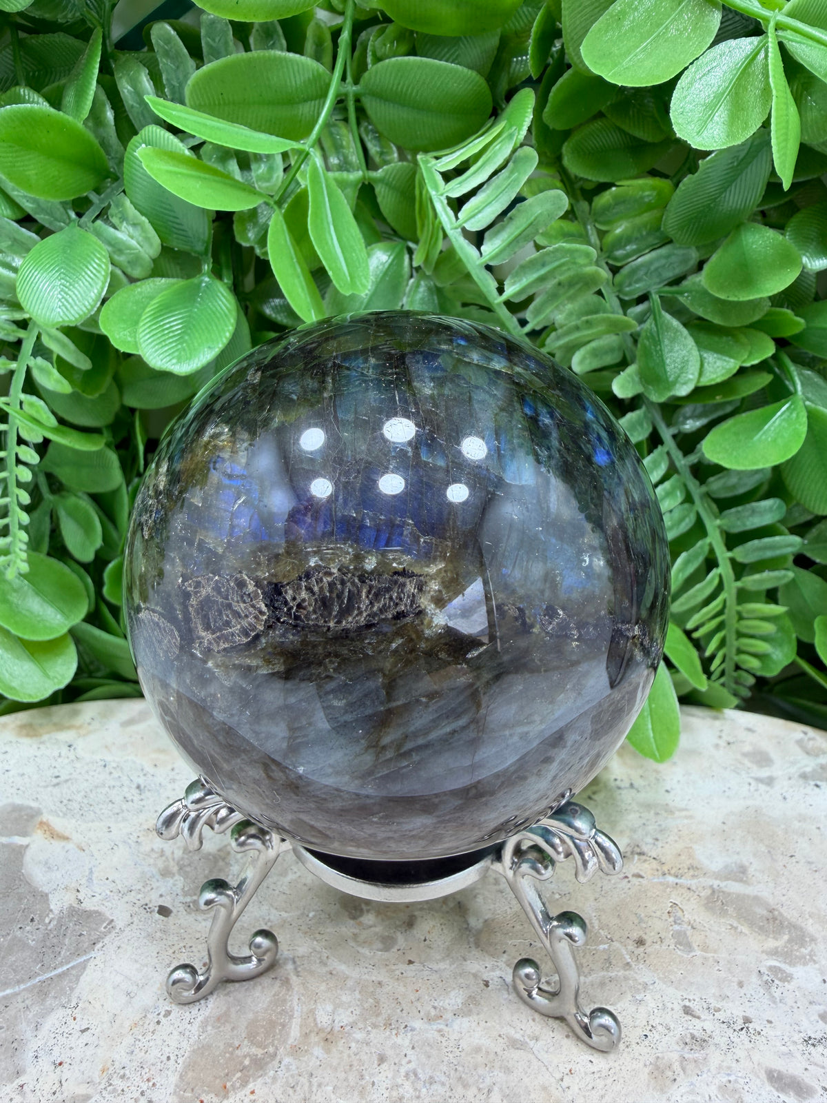 Labradorite Sphere | Protection • Intuition • Transformation