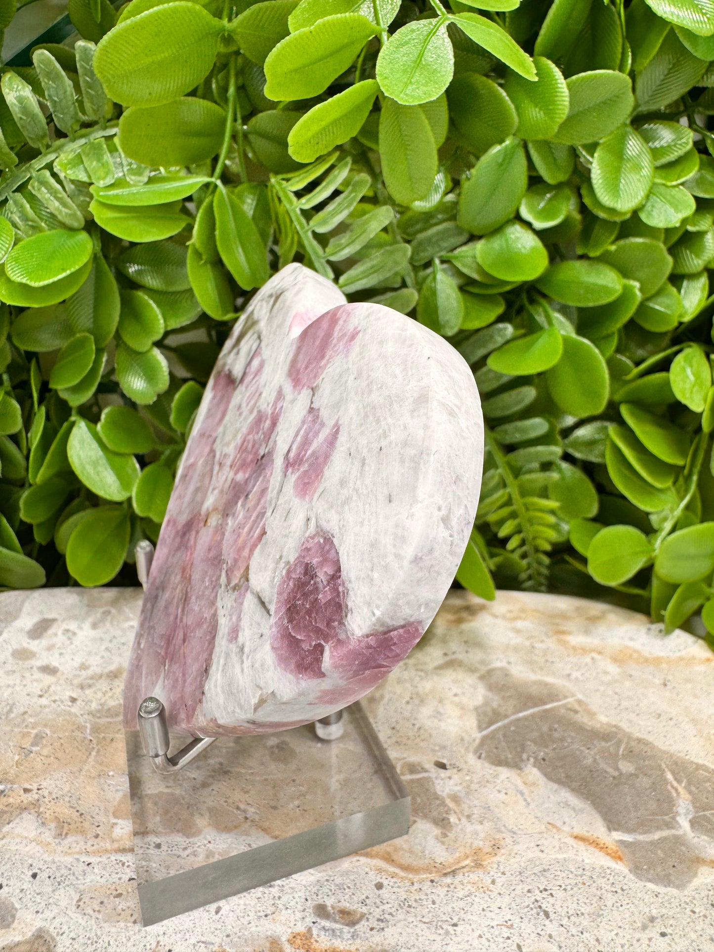 Pink Tourmaline Heart 252g