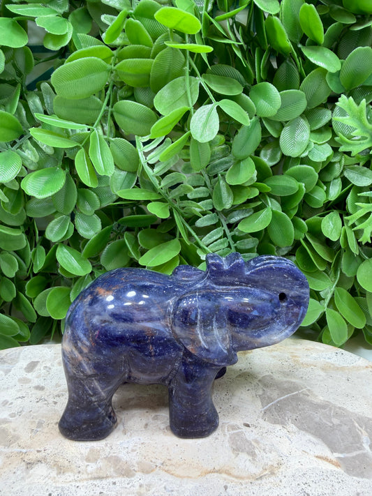 Sodalite Elephant | Intuition • Communication • Clarity