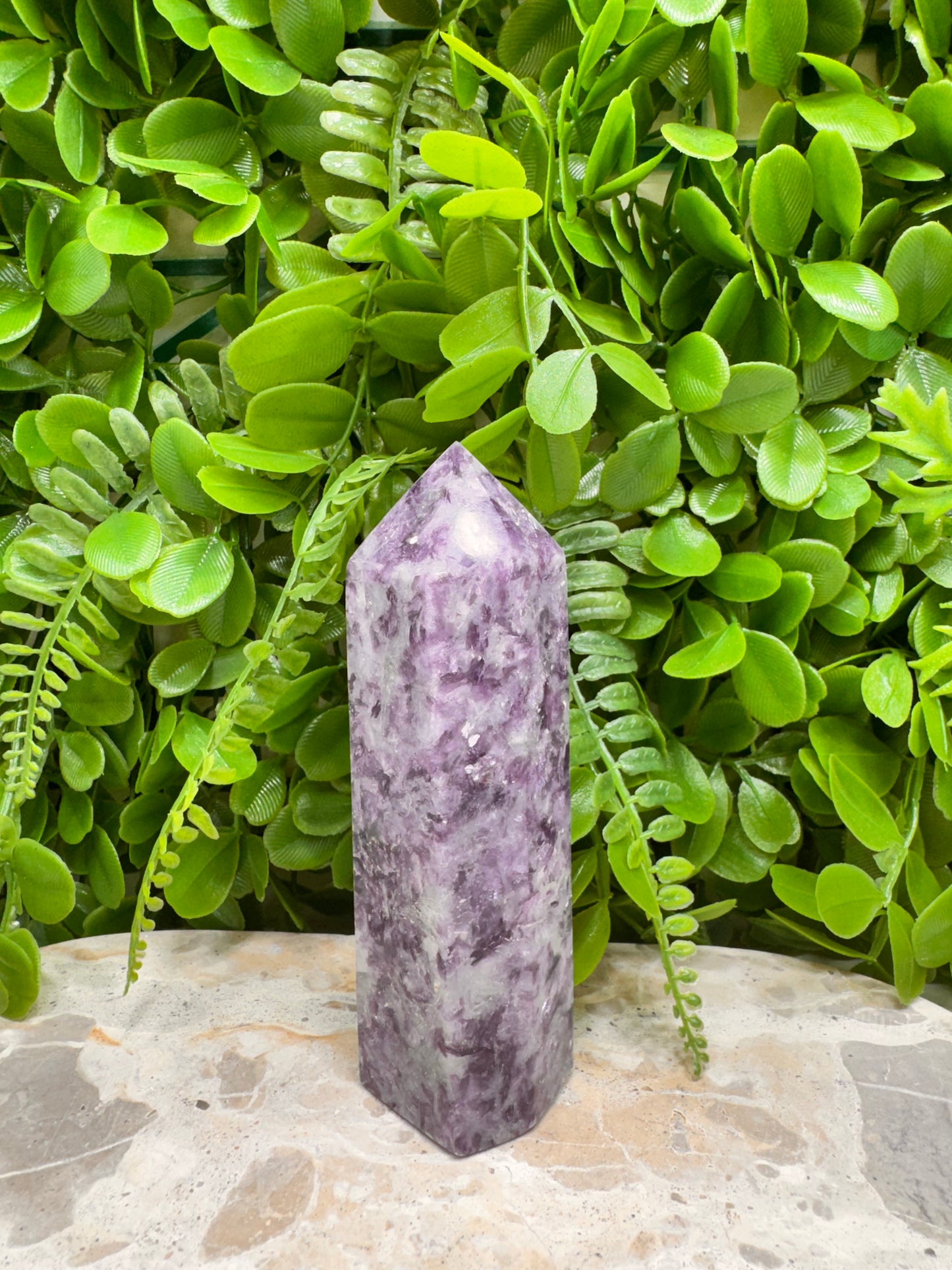 Lepidolite Tower 306g