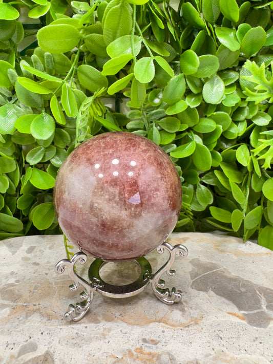 Strawberry Quartz Sphere 486g