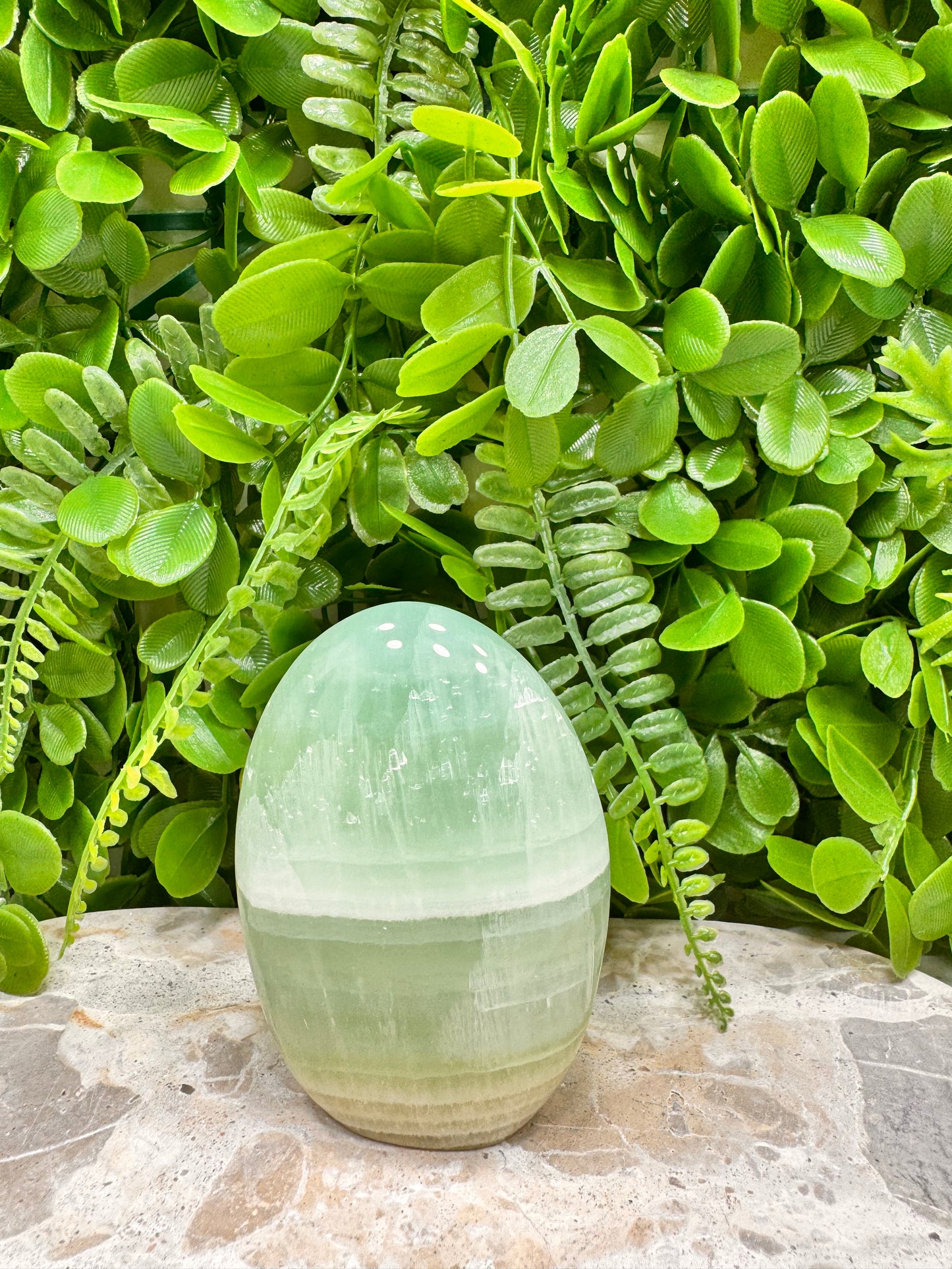 Standing Pistachio Calcite 380g