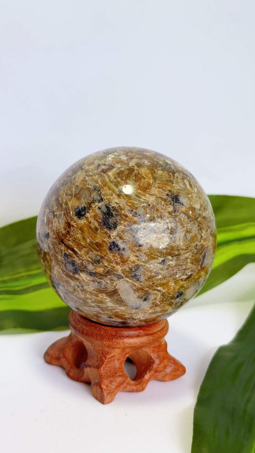 Blue Sapphire and Mica Sphere 474g