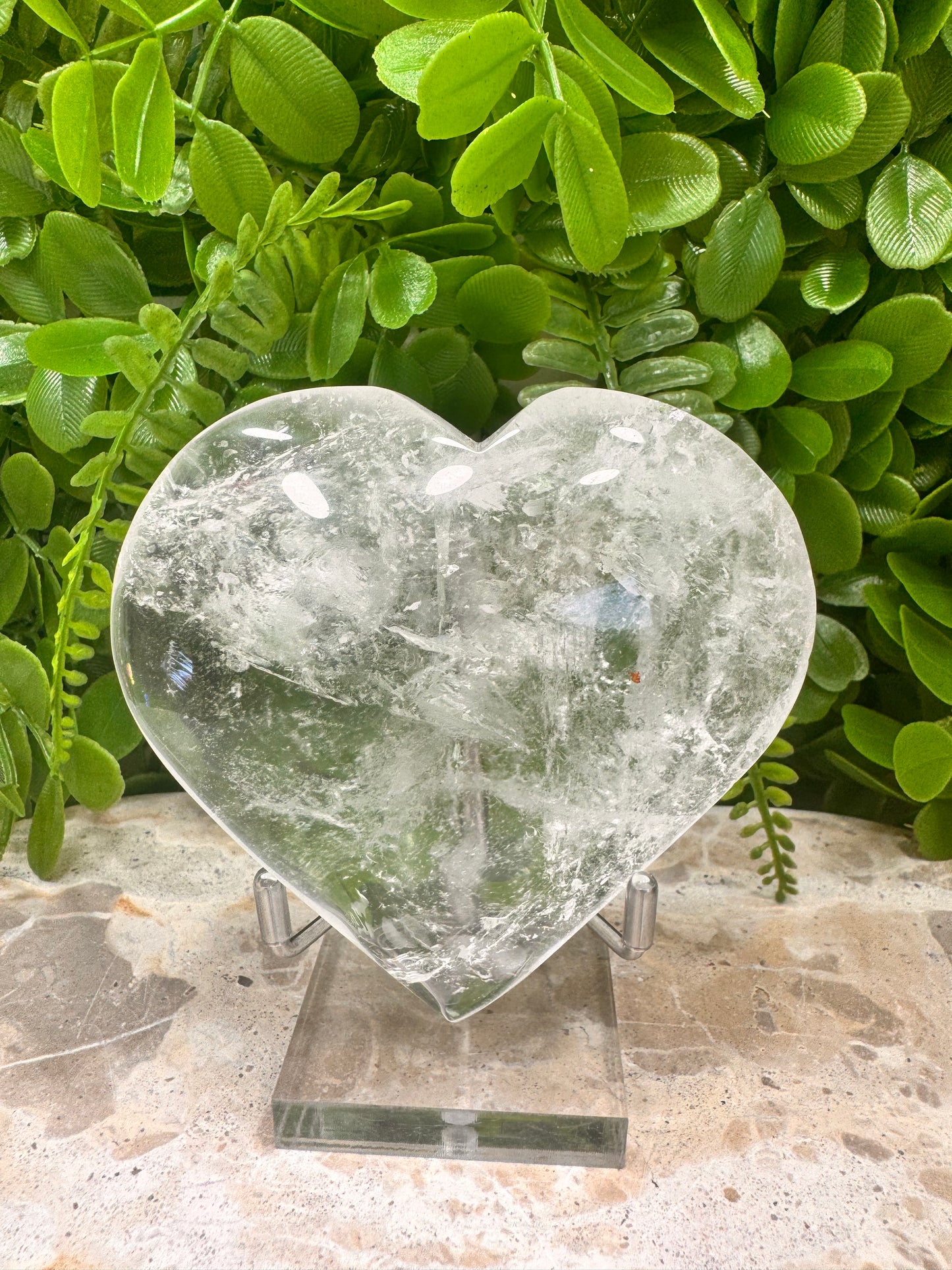 Clear Quartz Heart 421g