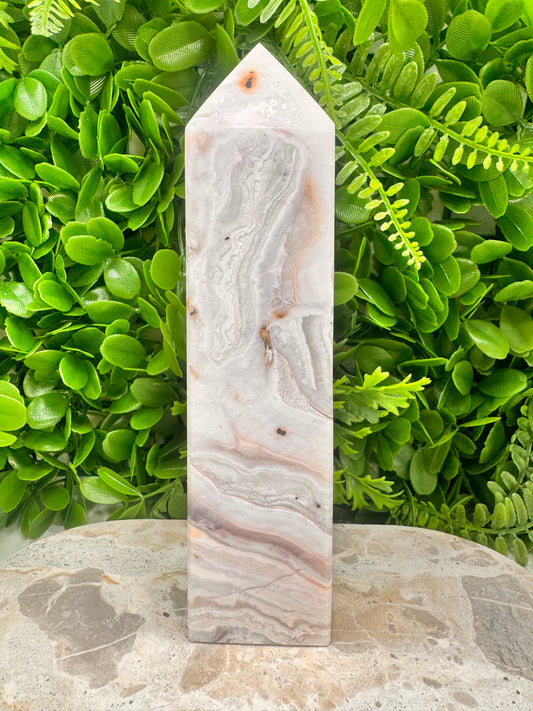 Pink Agate Tower 748g