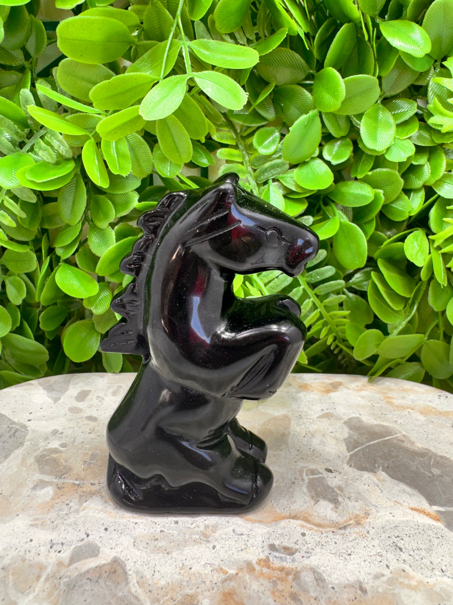 Black Obsidian Horse 288g
