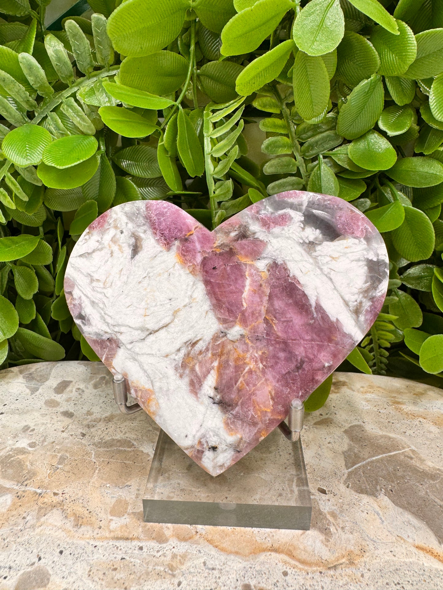 Pink Tourmaline Heart 188g