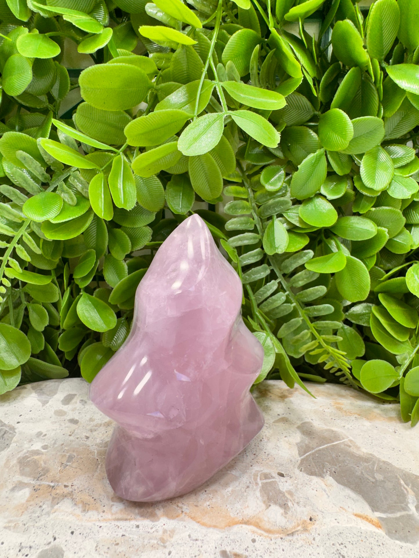 Lavender Rose Quartz Flame 444g