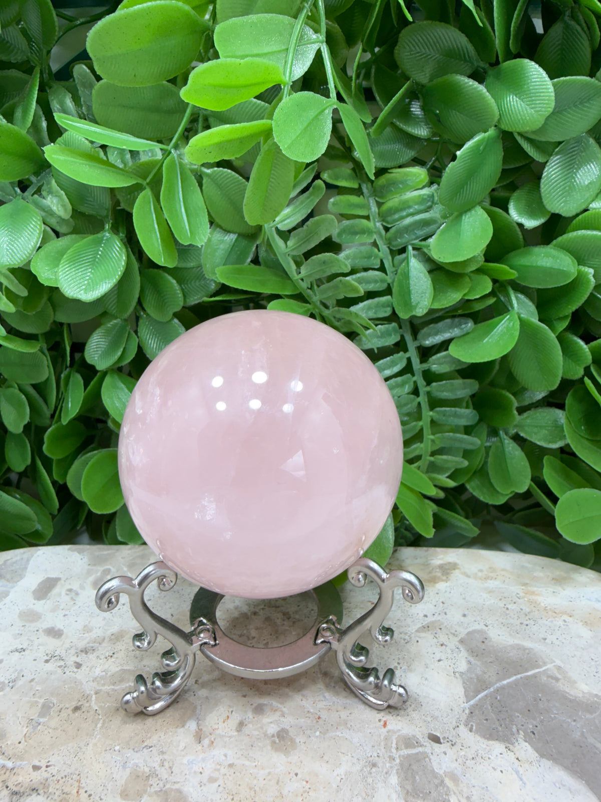 Rose Quartz Sphere | Love • Compassion • Healing