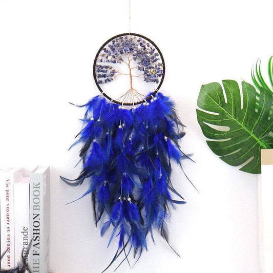 Lapis Lazuli Feather Dreamcatcher
