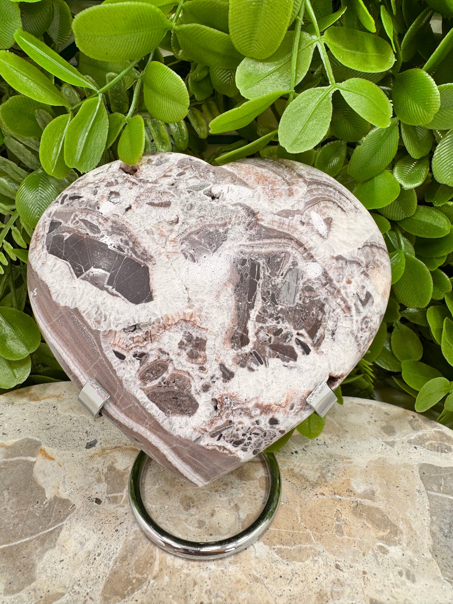 Chocolate Aragonite Heart 646g