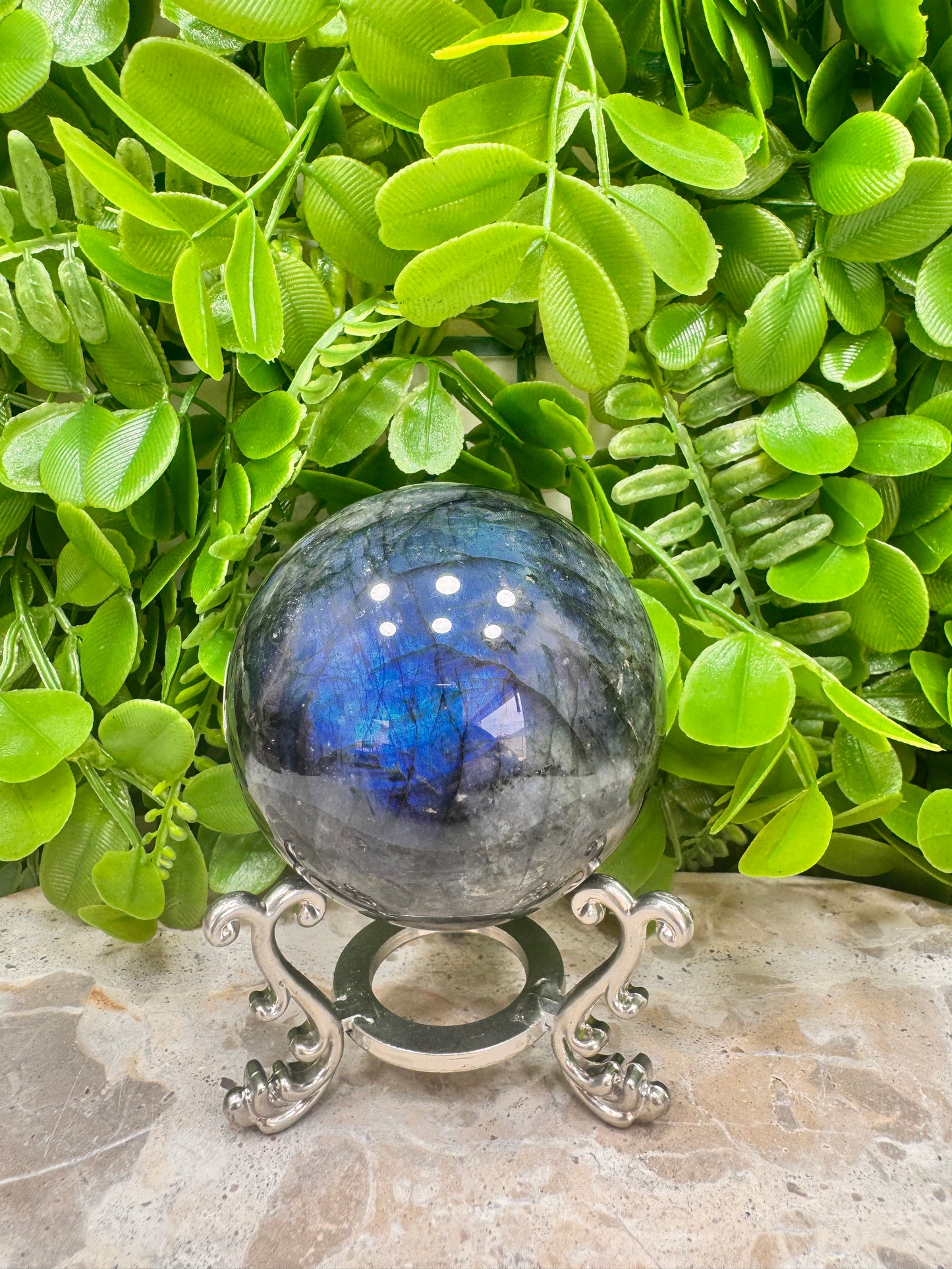 Labradorite Sphere 442g