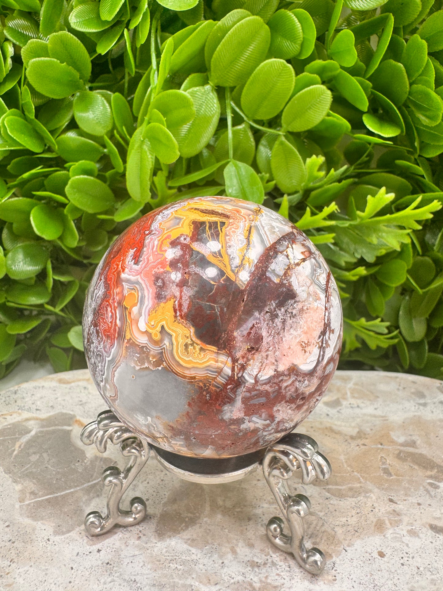 Mexican Agate Sphere 485g