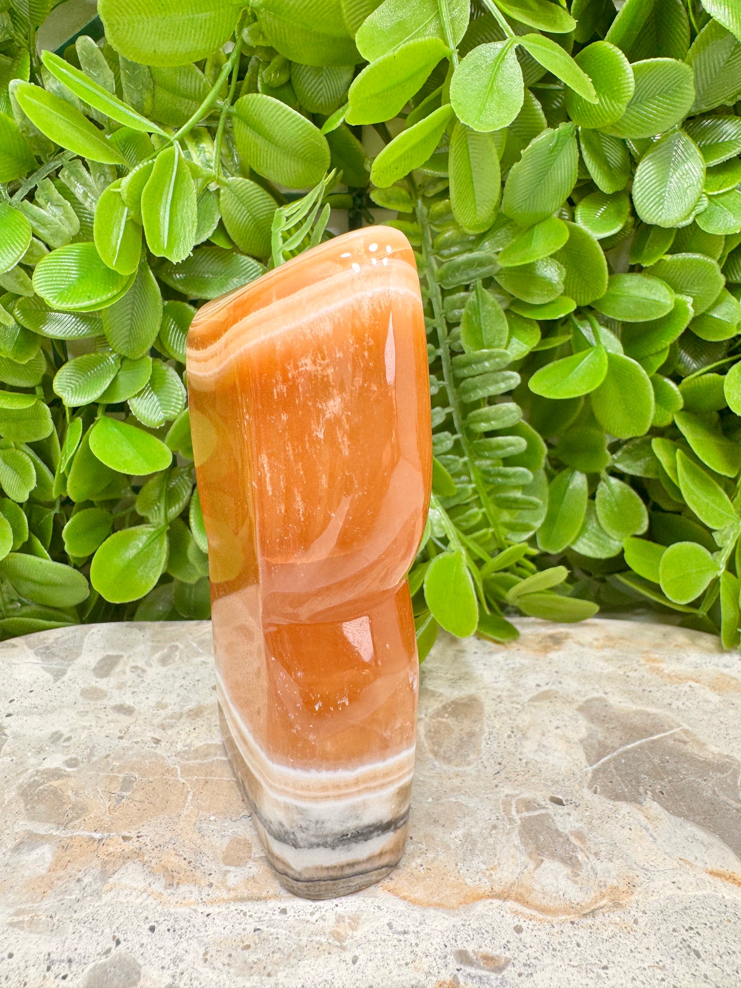 Banded Honey Calcite Freeform 388g