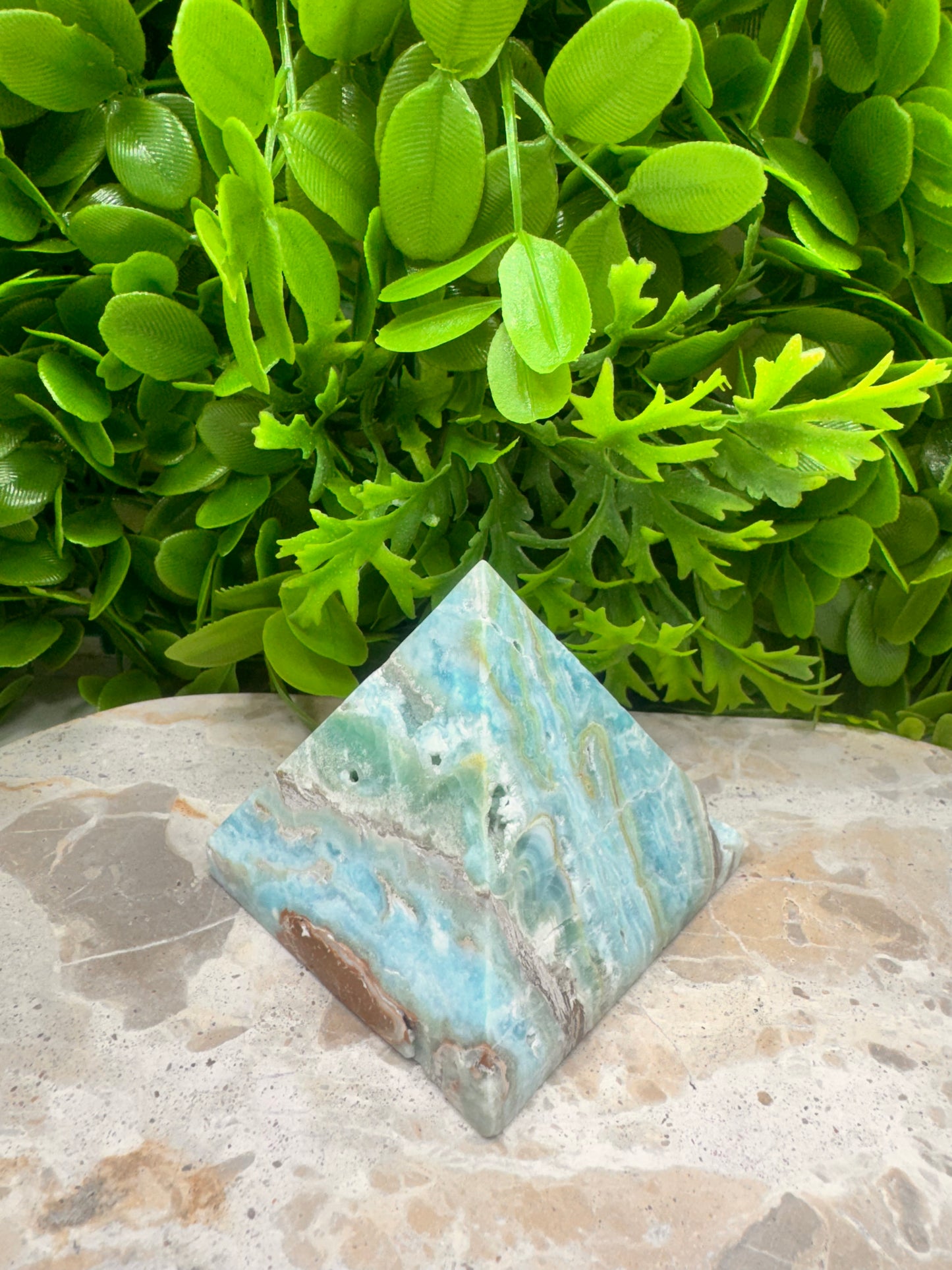 Aragonite & Smithsonite Pyramid 374g