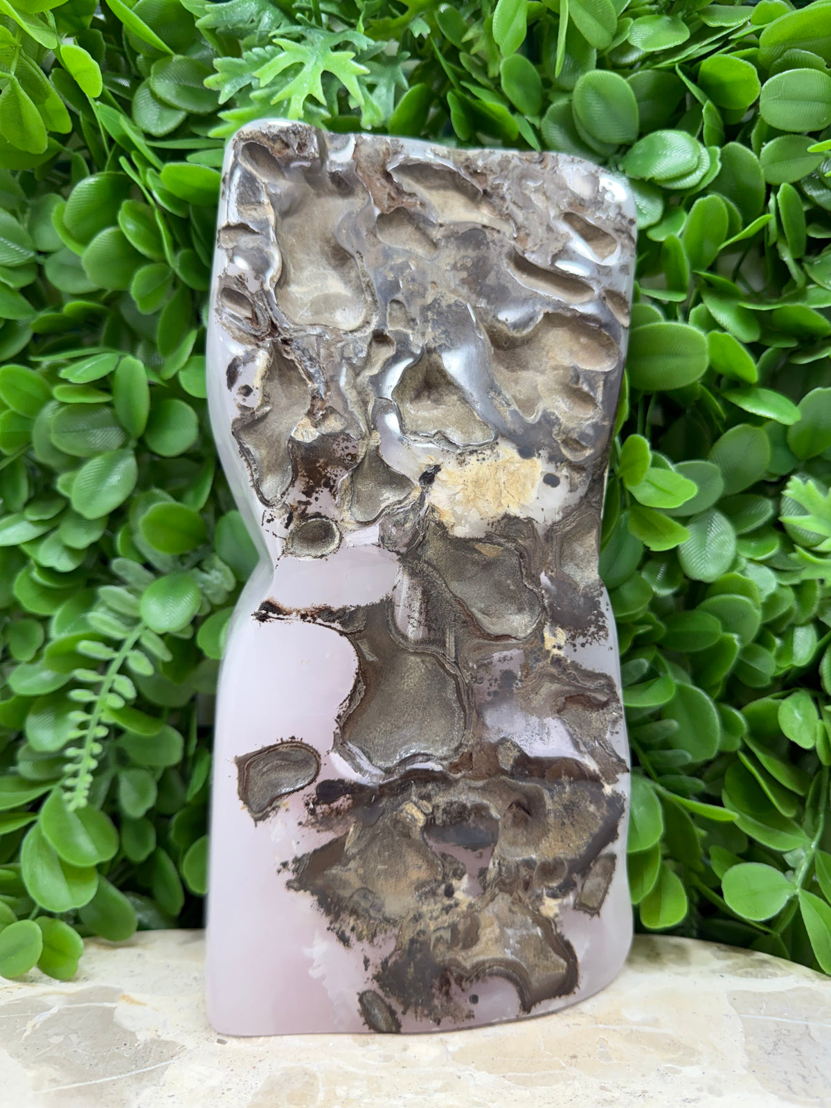 Pink Mangano Calcite Freeform 2928g