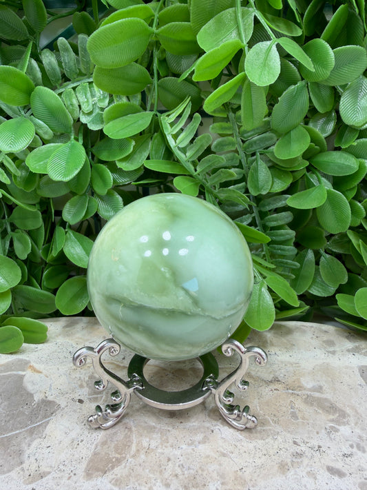Flower Jade Sphere 344g