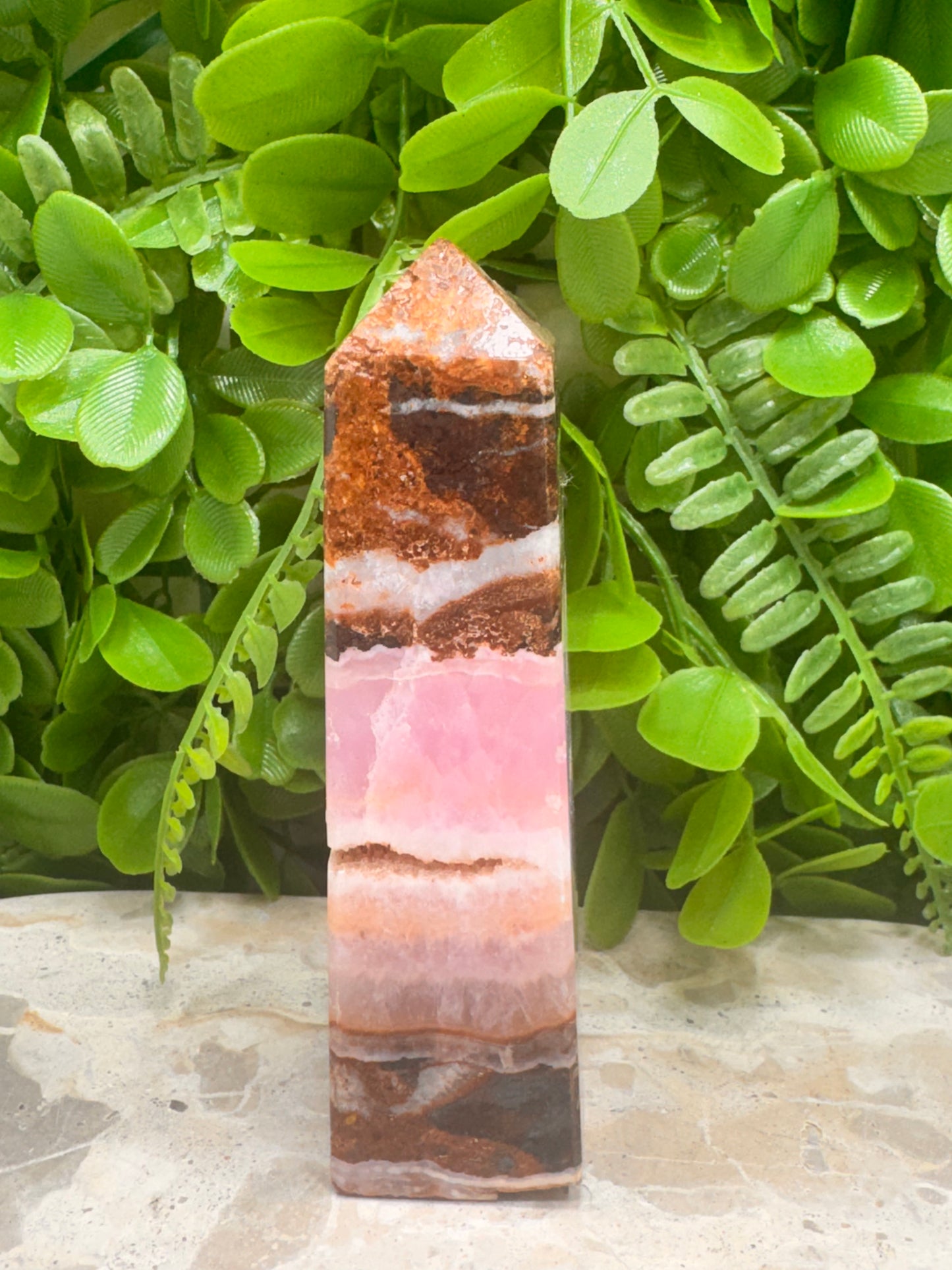 Pink Aragonite Tower 290g