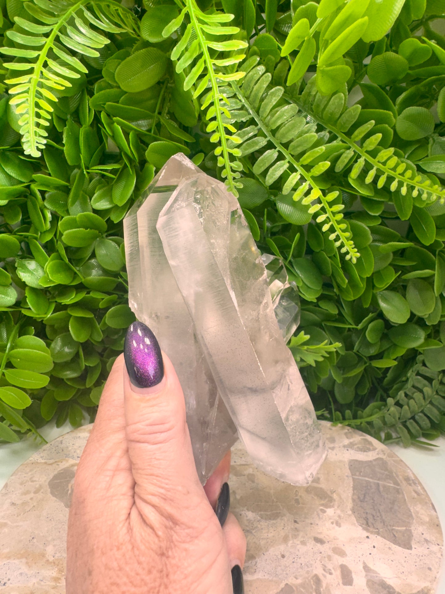 Black Phantom Quartz Freeform 844g