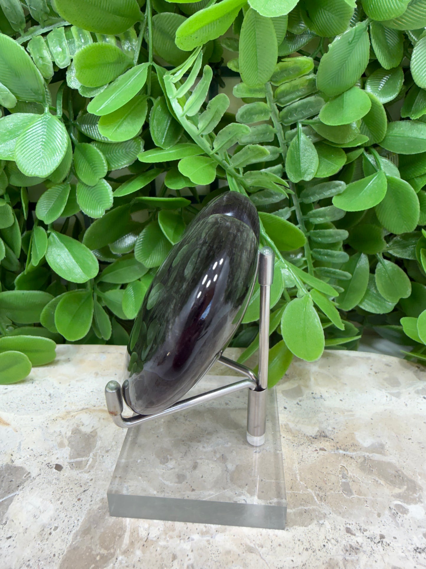Silver Shein Obsidian Heart 162g