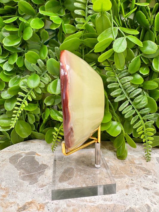 Green Banded Onyx Heart Bowl 368g