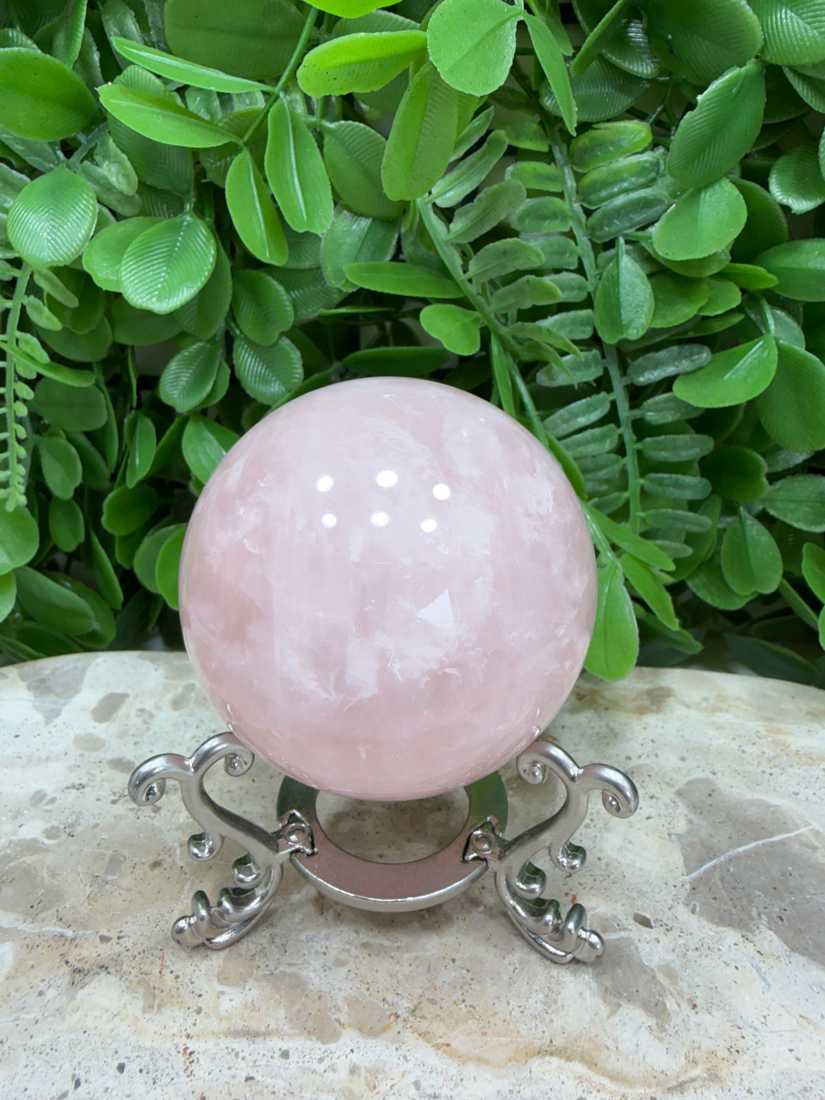 Rose Quartz Sphere | Love • Compassion • Healing