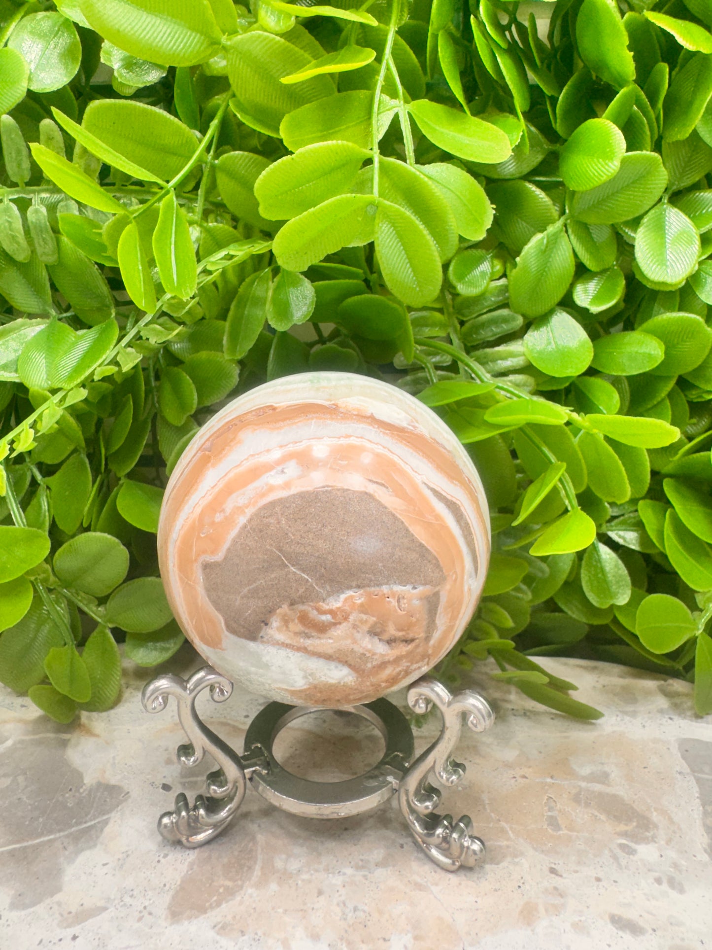 Caribbean Calcite Sphere 488g