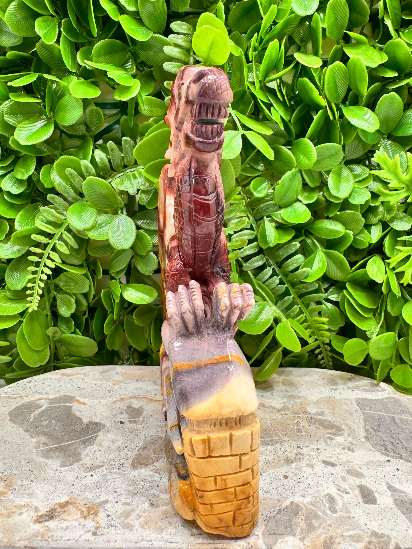 Mookaite Jasper Dragon  On Castle 762g