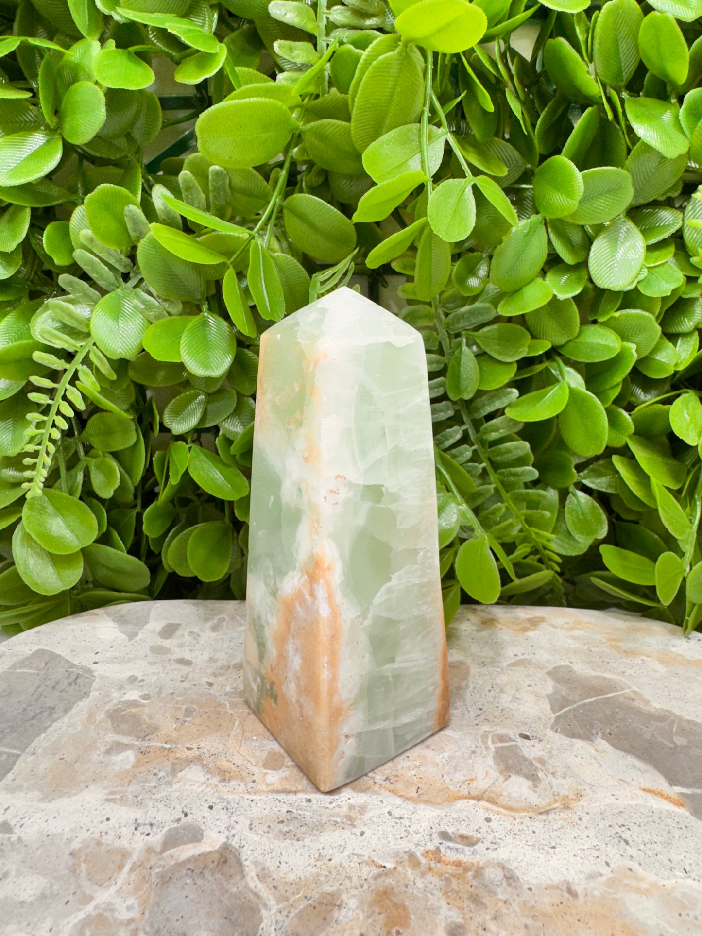 Aqua Caribbean Calcite Tower 402g