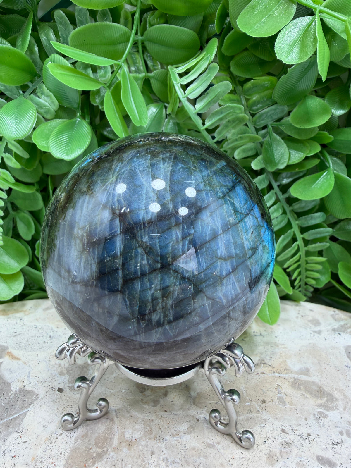 Labradorite Sphere | Protection • Intuition • Transformation