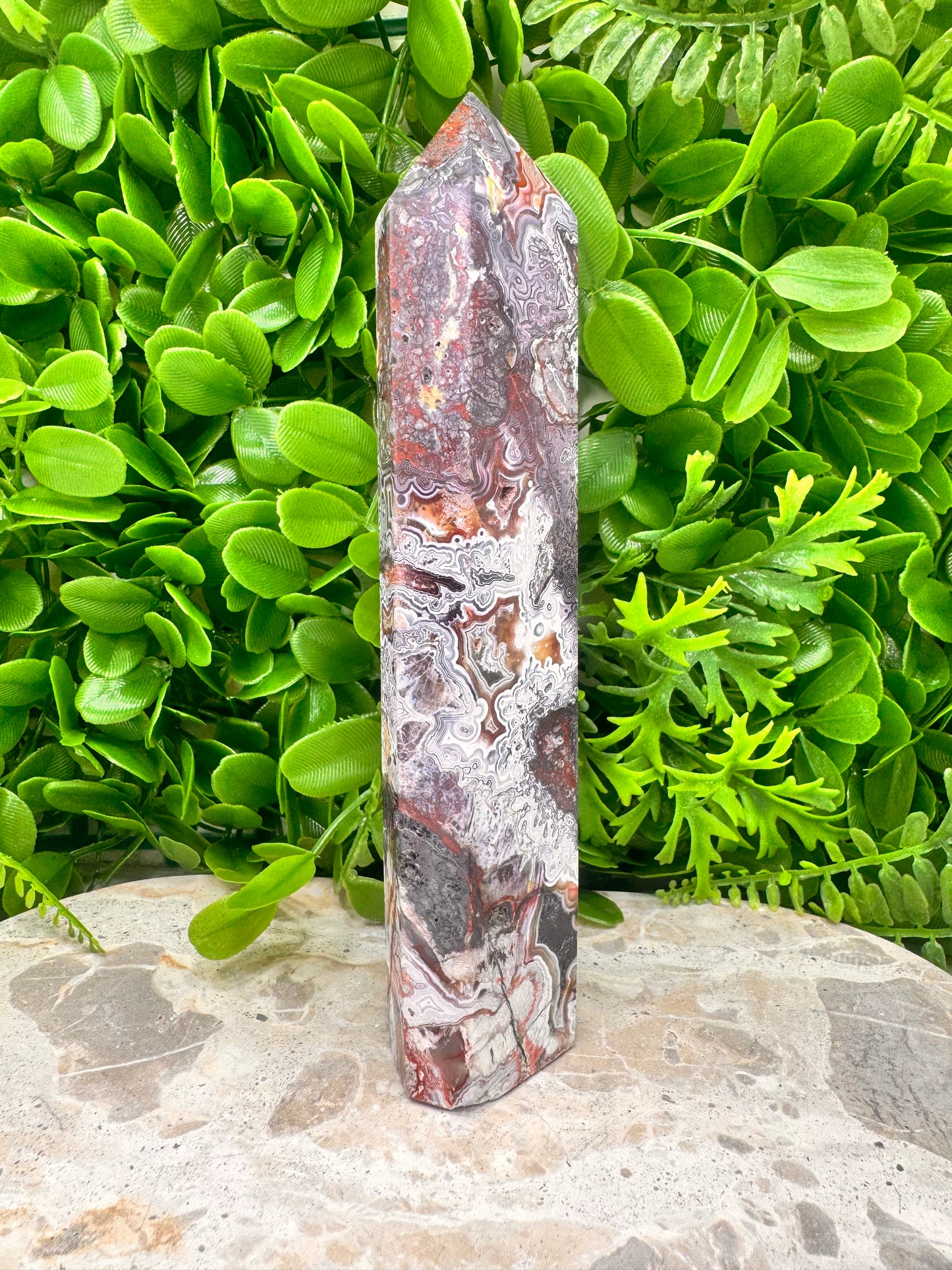 Mexican Agate Tower 443g