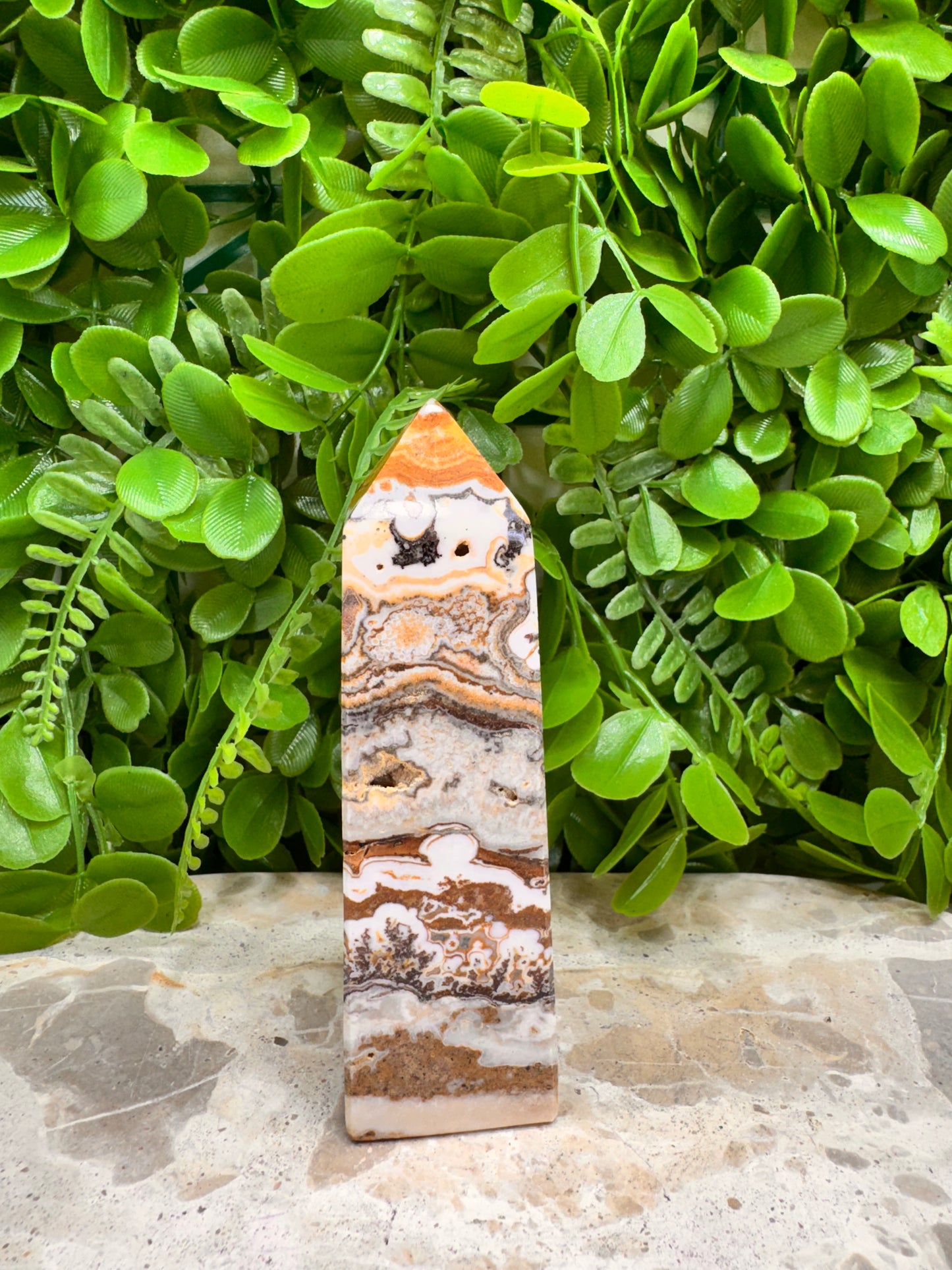 Dendritic Ocean Root Jasper Towers 309g