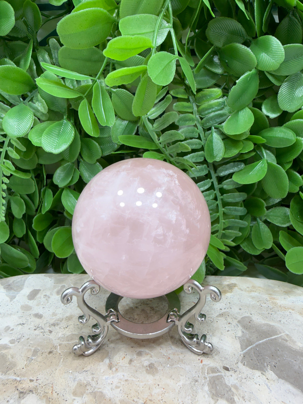 Rose Quartz Sphere | Love • Compassion • Healing