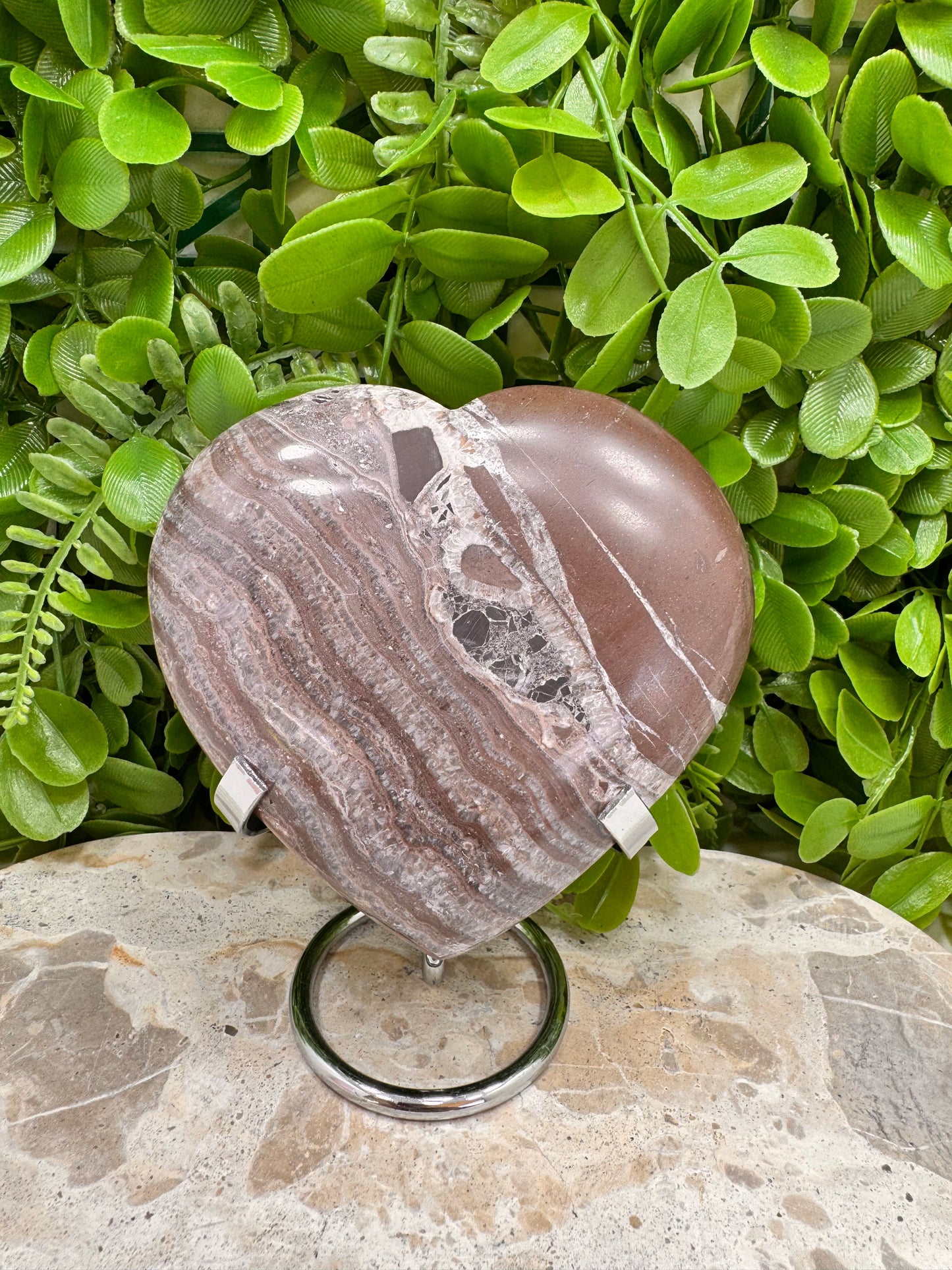 Chocolate Aragonite Heart 688g