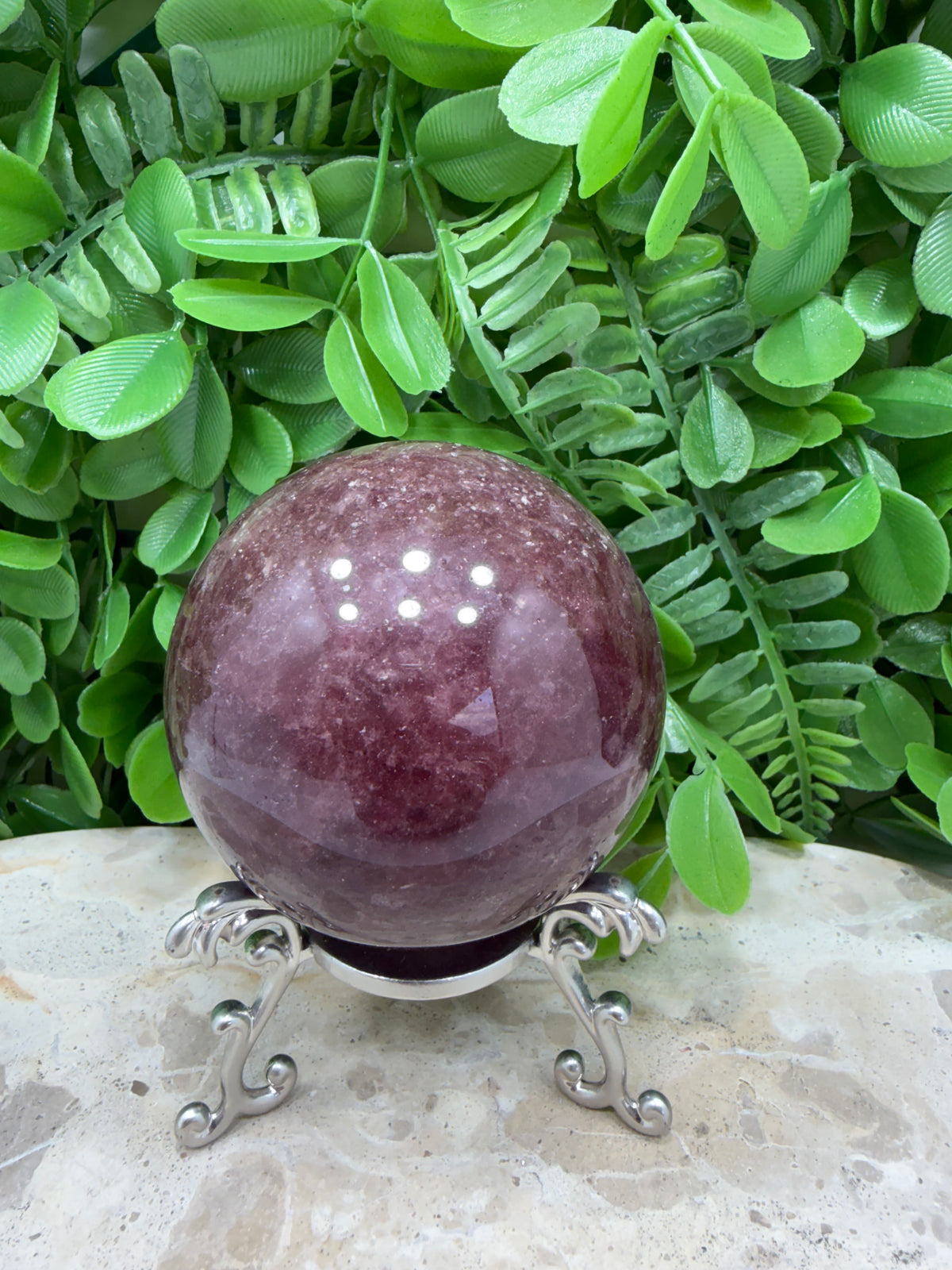 Strawberry Quartz Sphere | Love • Happiness • Compassion