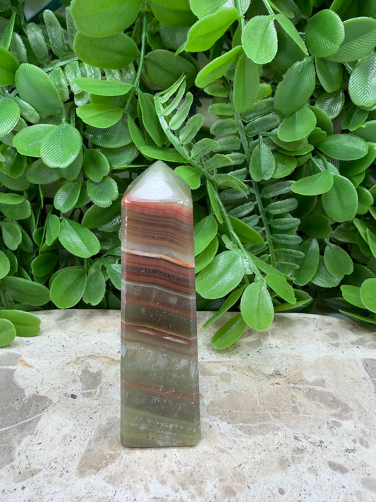 Green Banded Onyx Point 164g