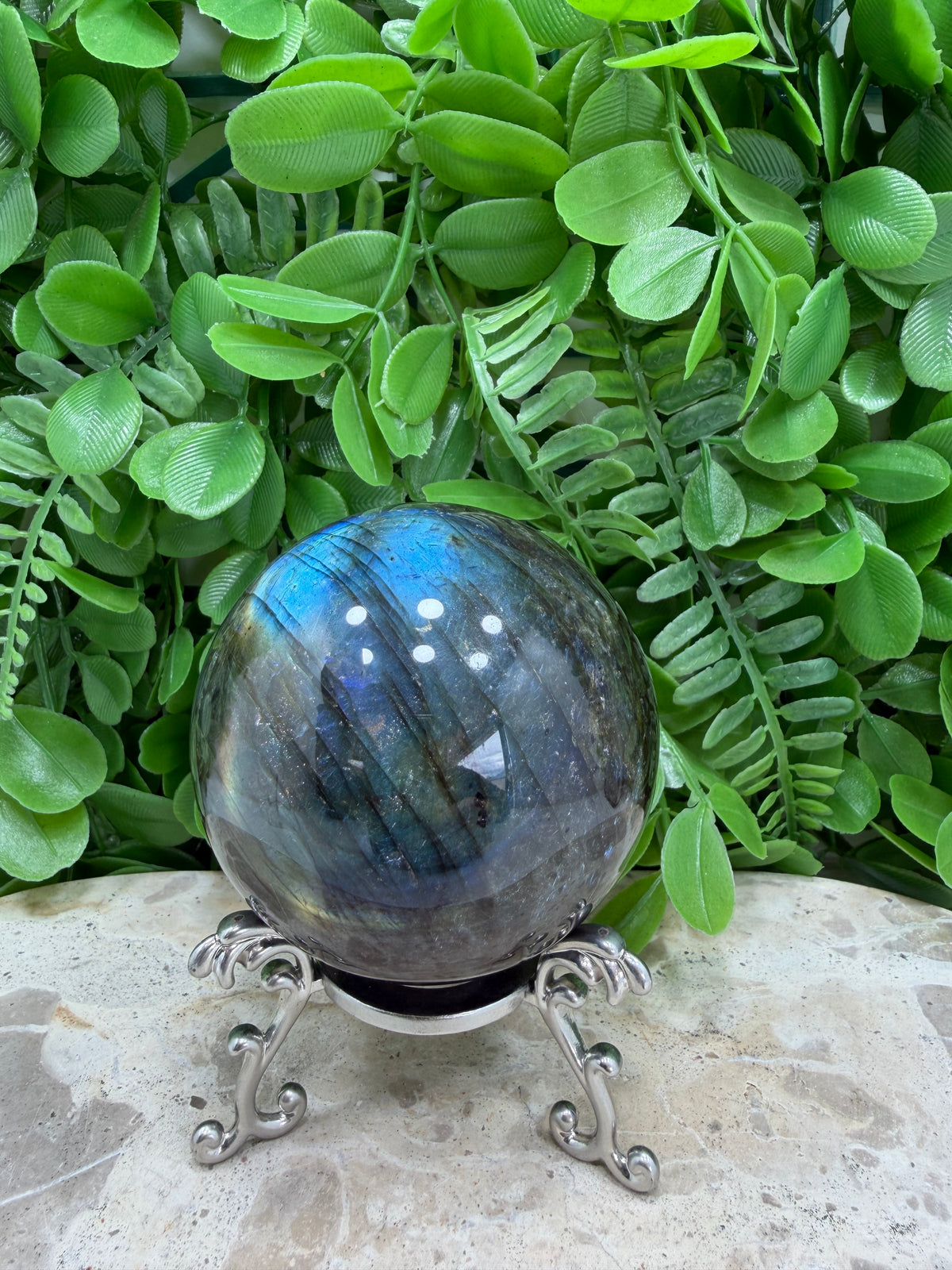 Labradorite Sphere | Protection • Intuition • Transformation