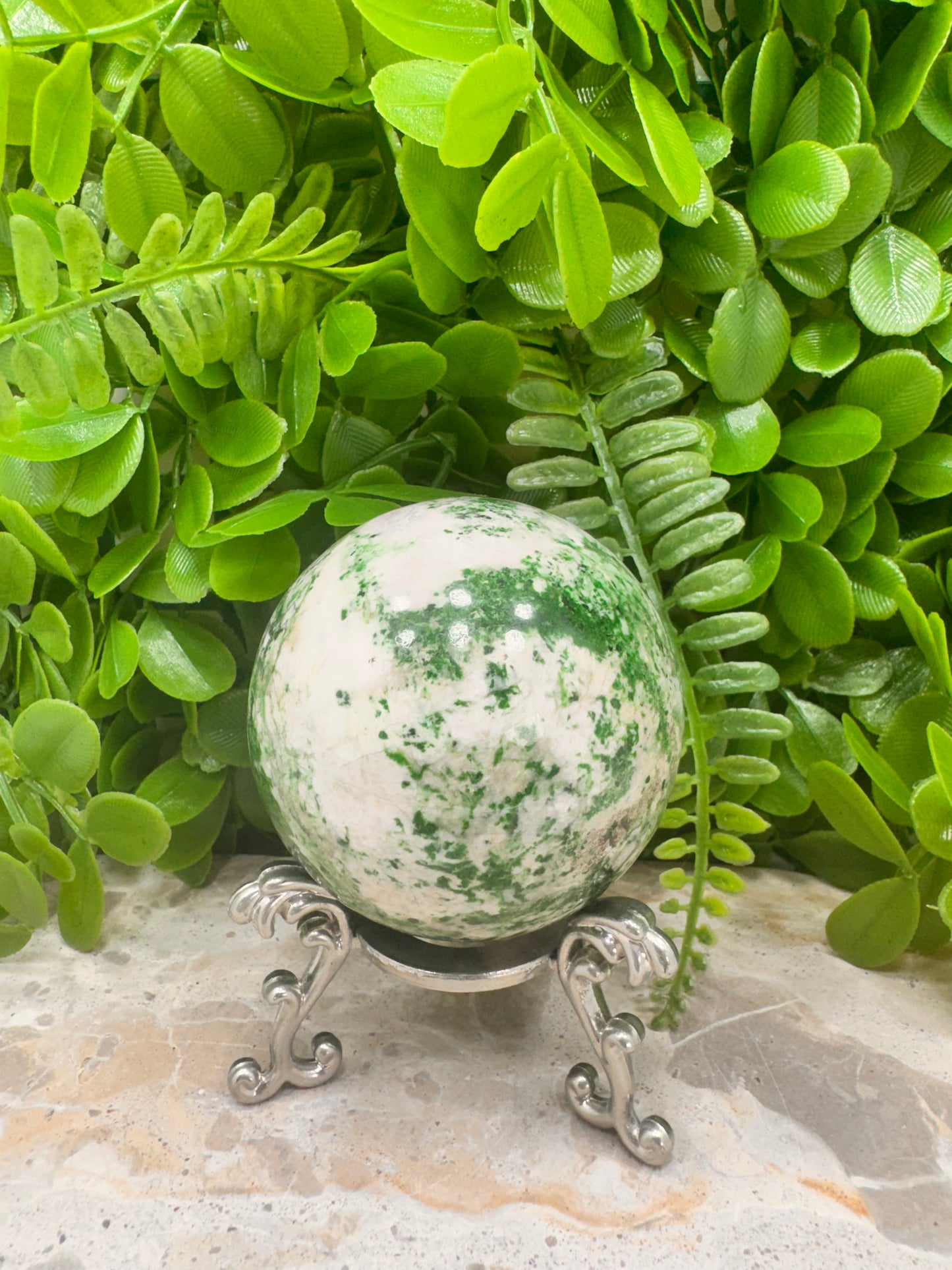 Green Apple Jadeite Sphere 534g