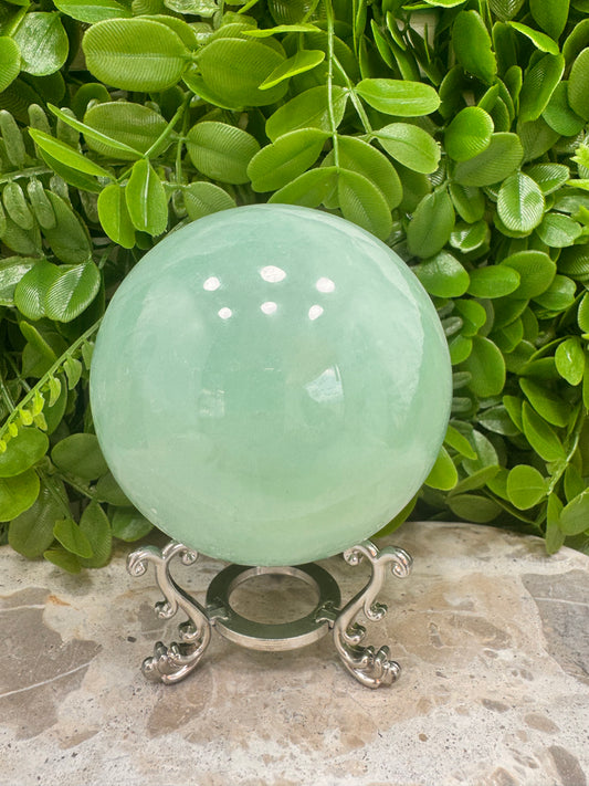 Pistachio Calcite Sphere 1182g
