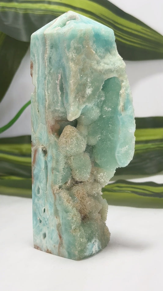 Smithsonite Aragonite Freeform Tower 402g