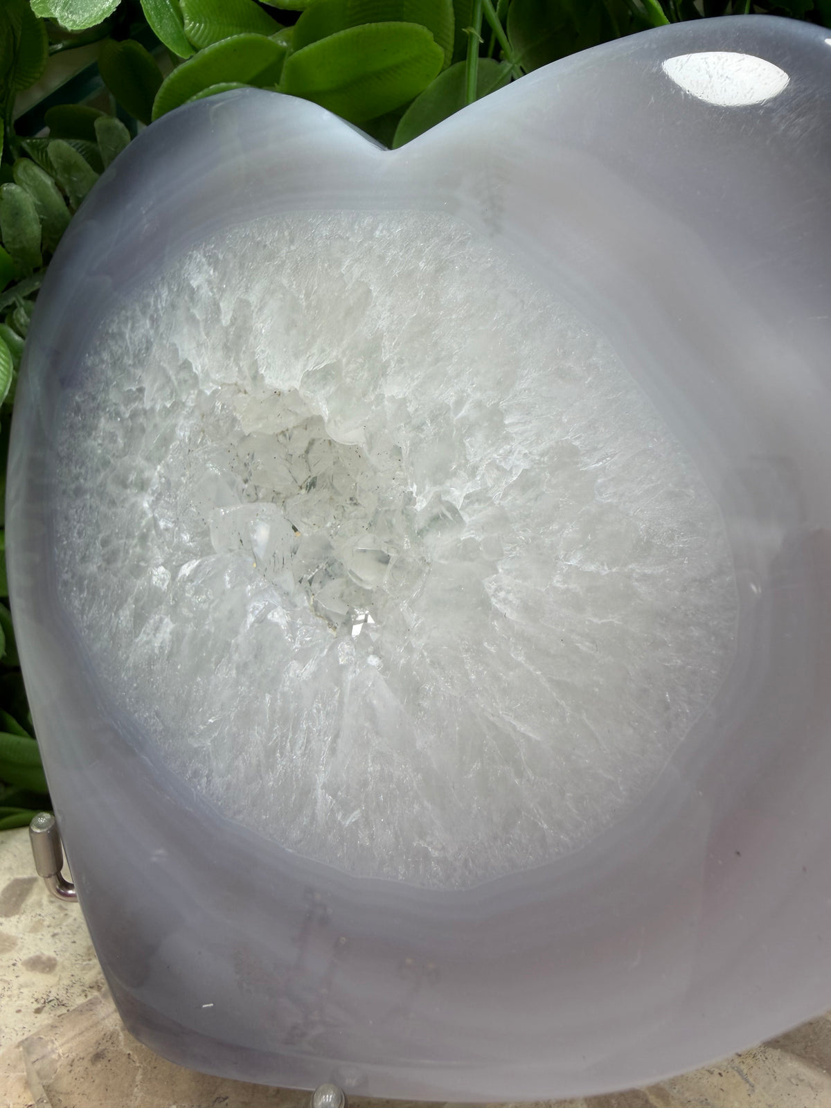 Druzy Agate Heart 576g