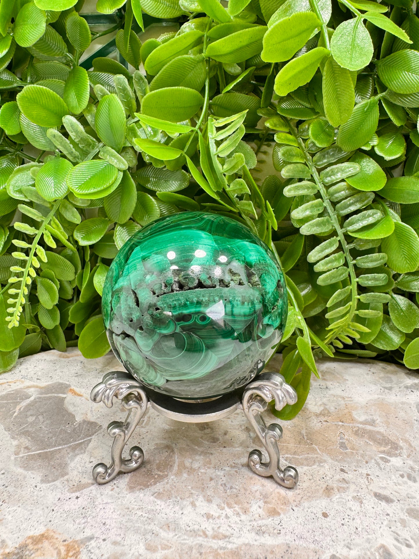 Malachite Sphere 538g