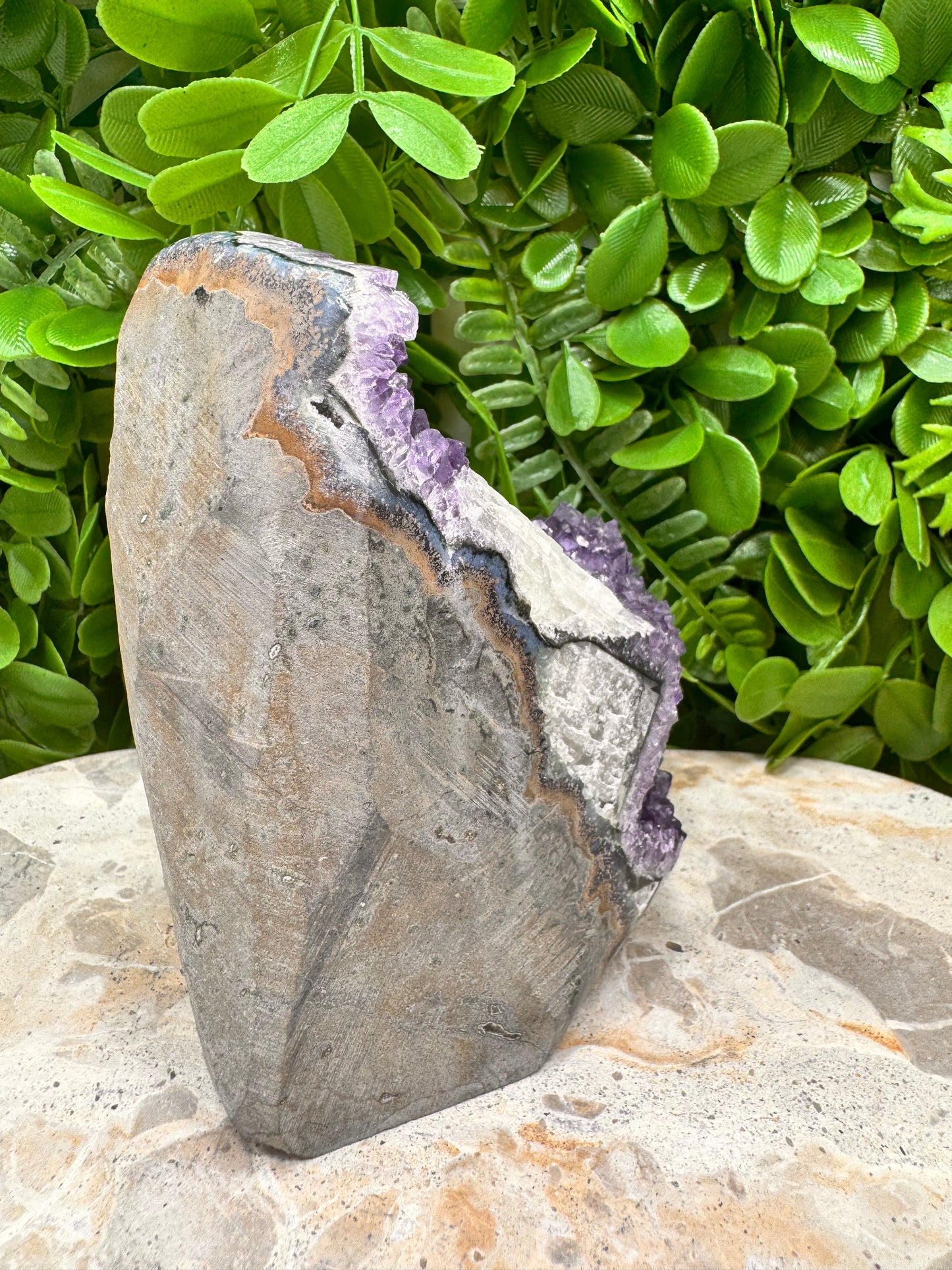 Amethyst Freeform with Calcite 952g