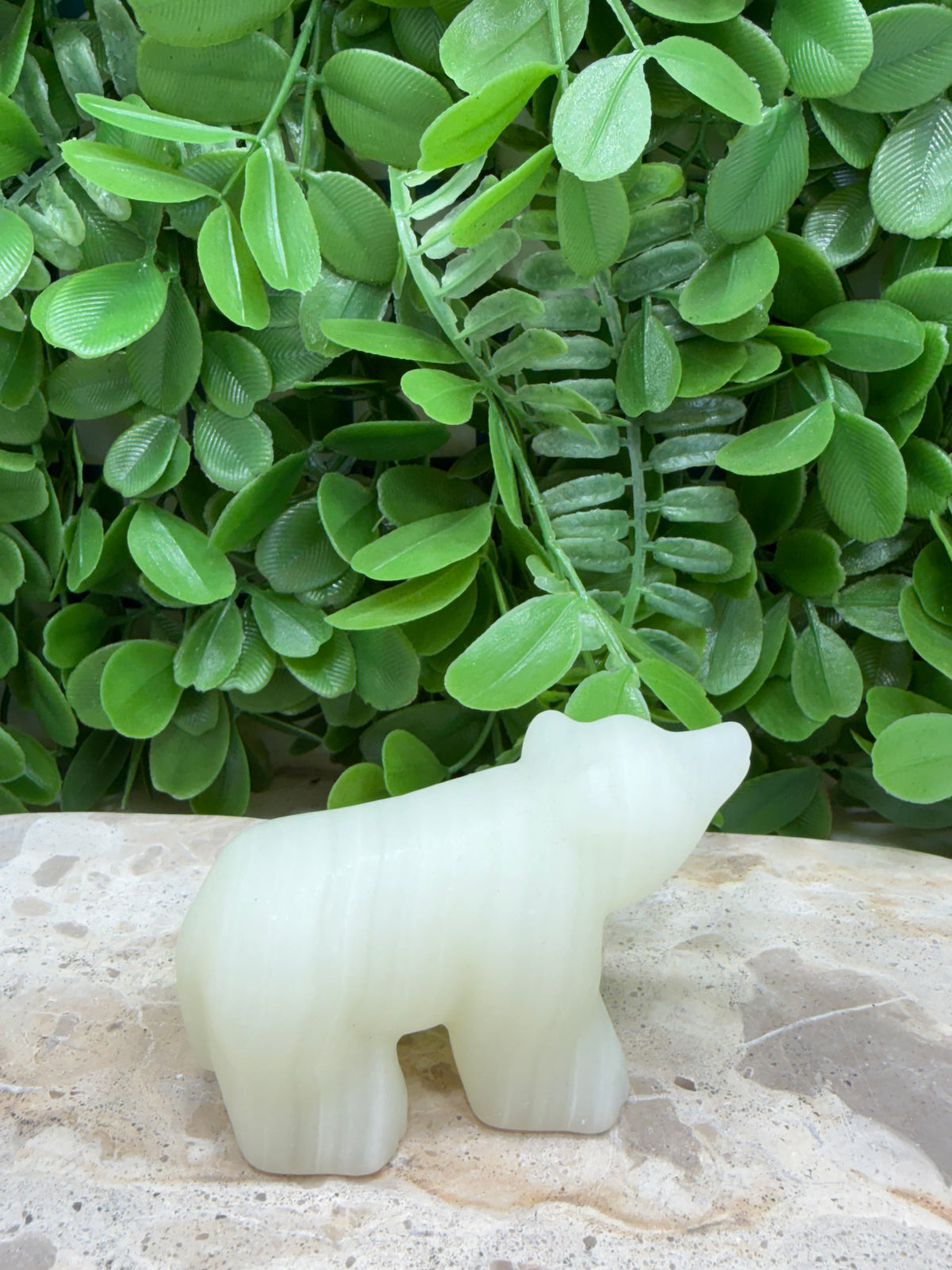 Green Calcite Bear 160g