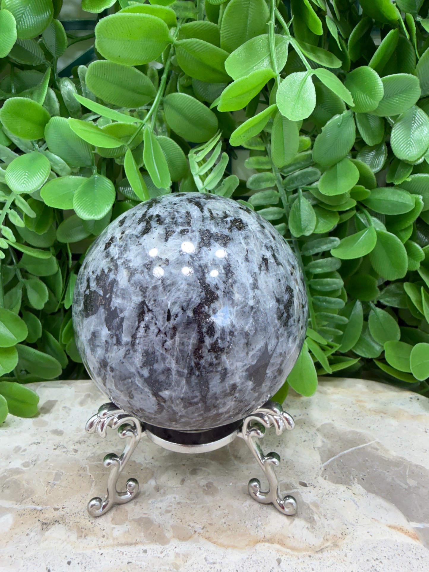 Larvikite Sphere 649g