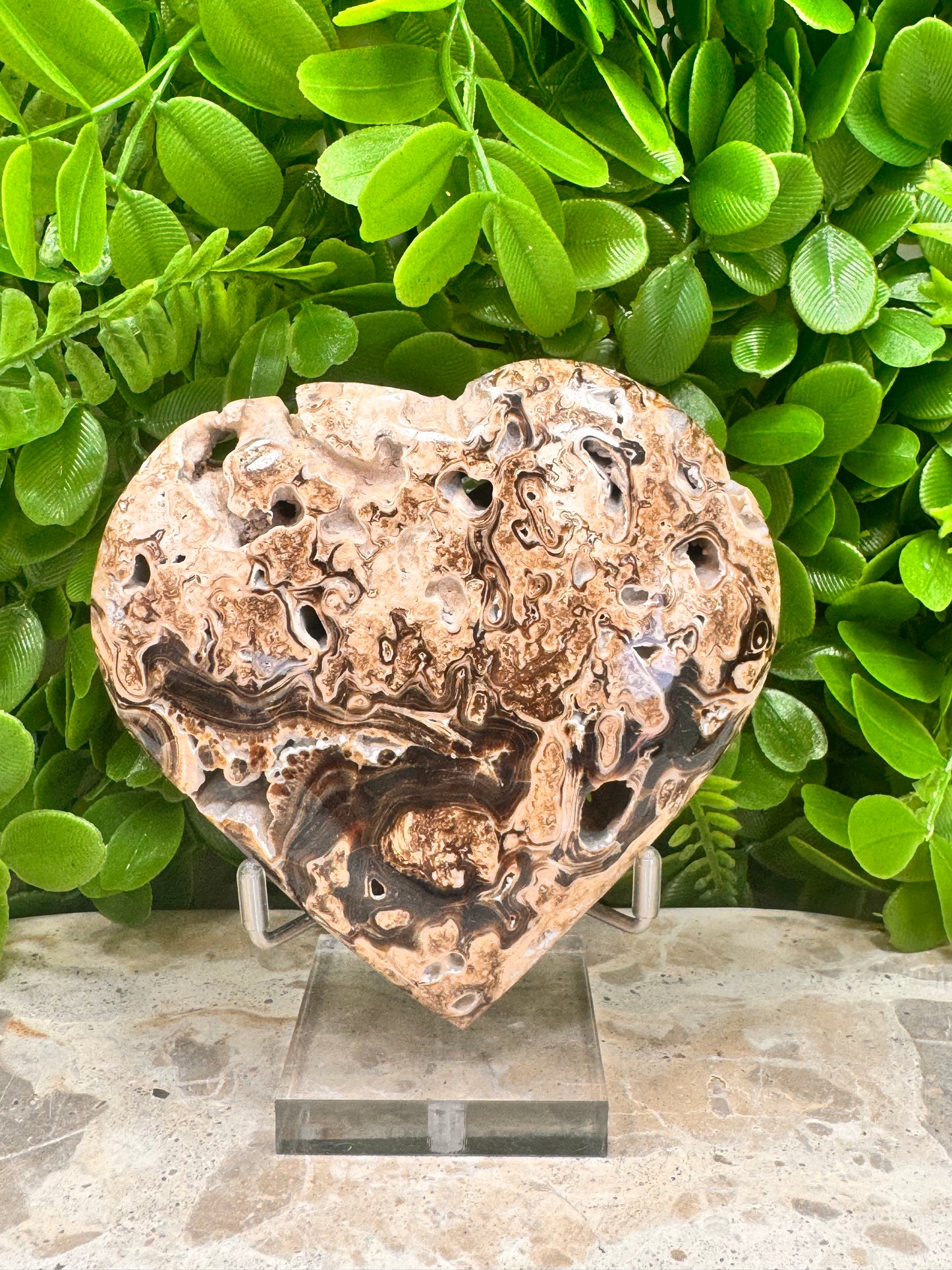 Chocolate Calcite Heart 392g