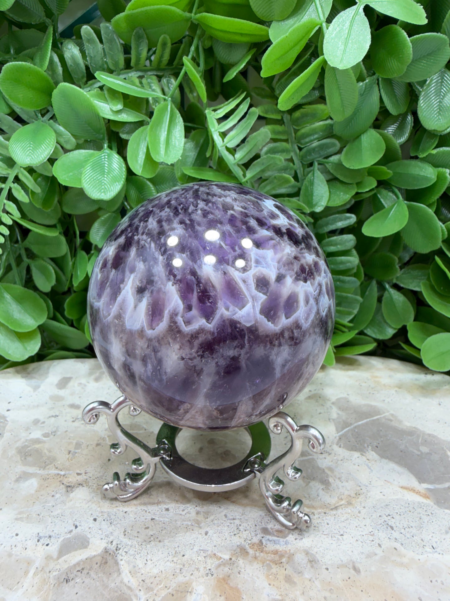 Flower Amethyst Sphere 506g