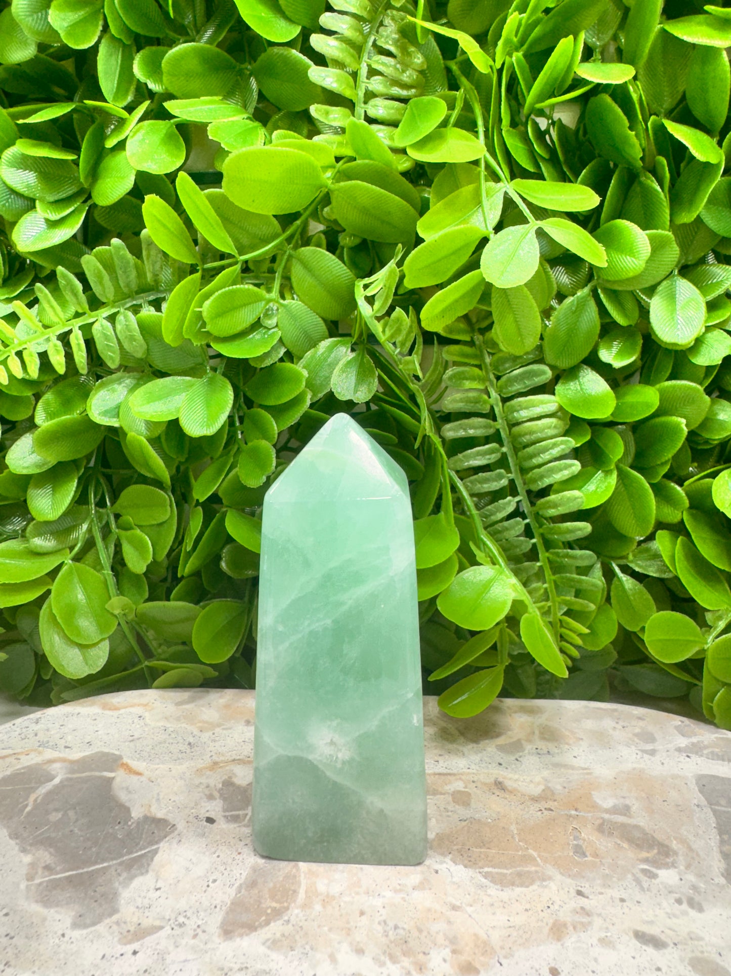 Pistachio Calcite Tower 374g