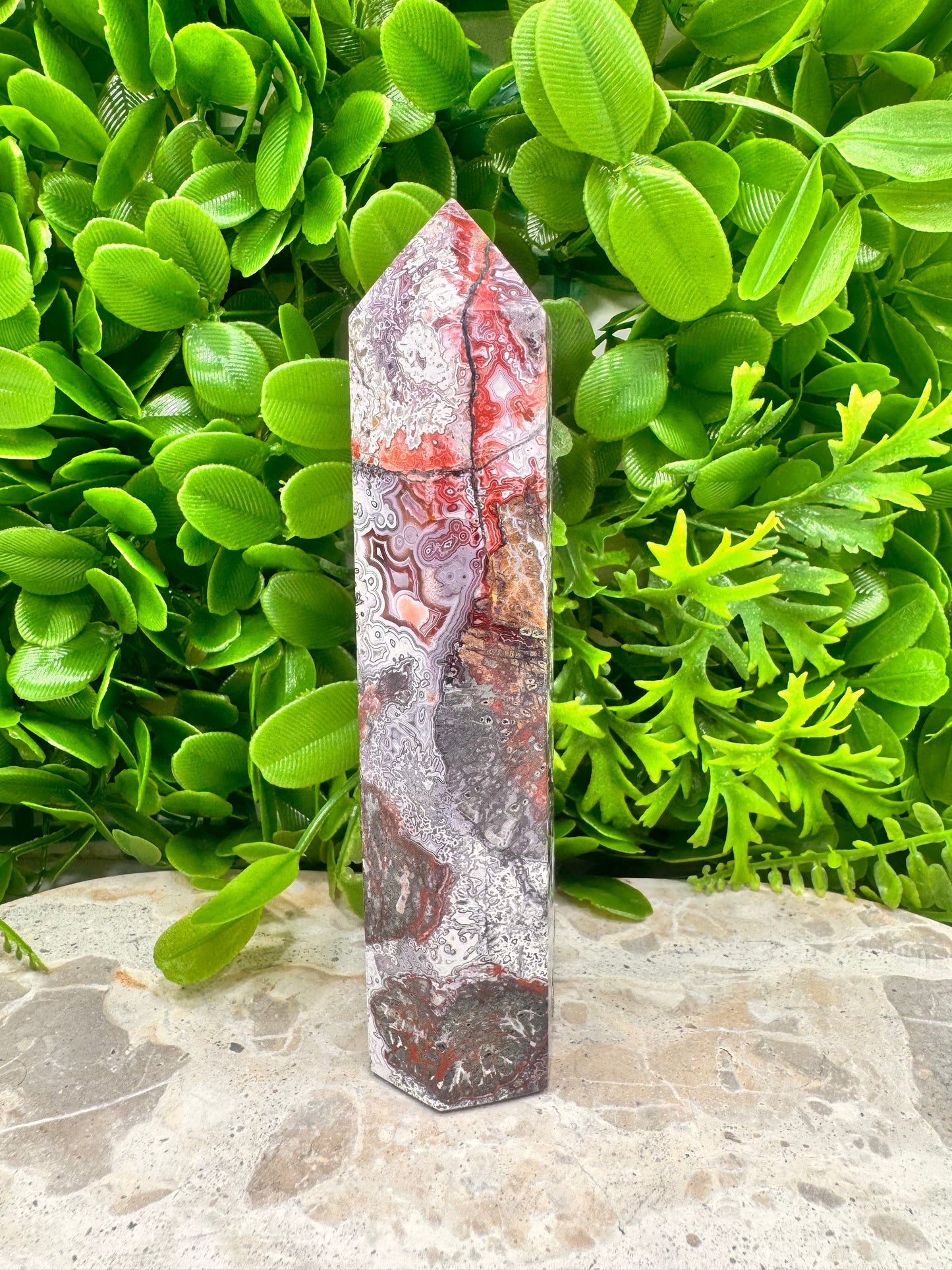 Mexican Agate Tower 352g