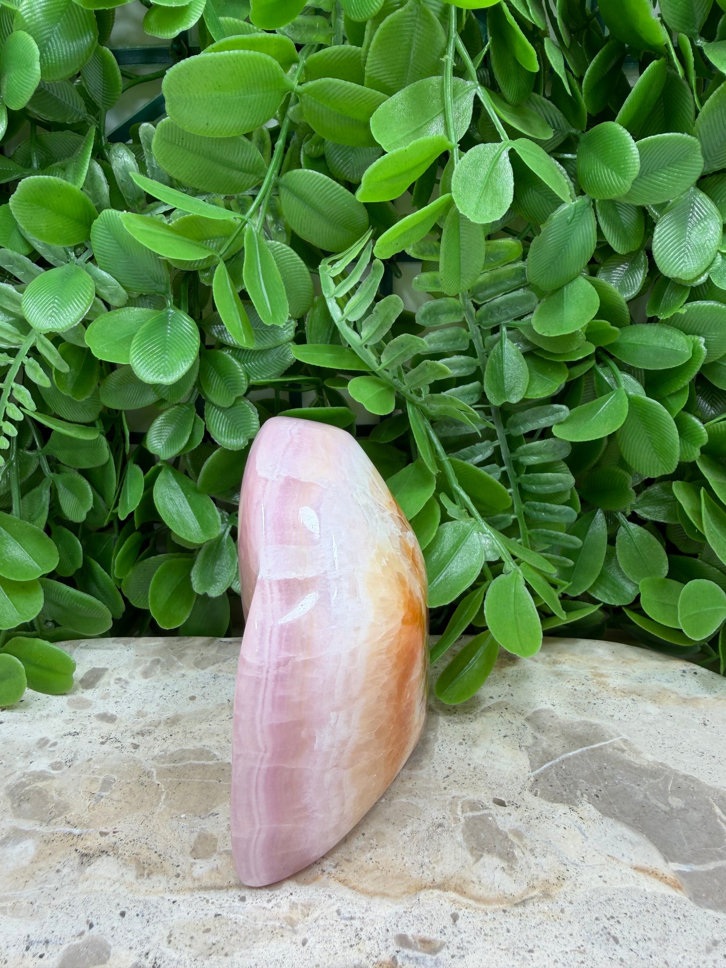 Pink Aragonite Freeform 386g